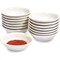 15 Pack Small Ceramic Dipping Sauce Bowls for Restaurants, Bars, Kitchen (White, 3 x 1 Inches)